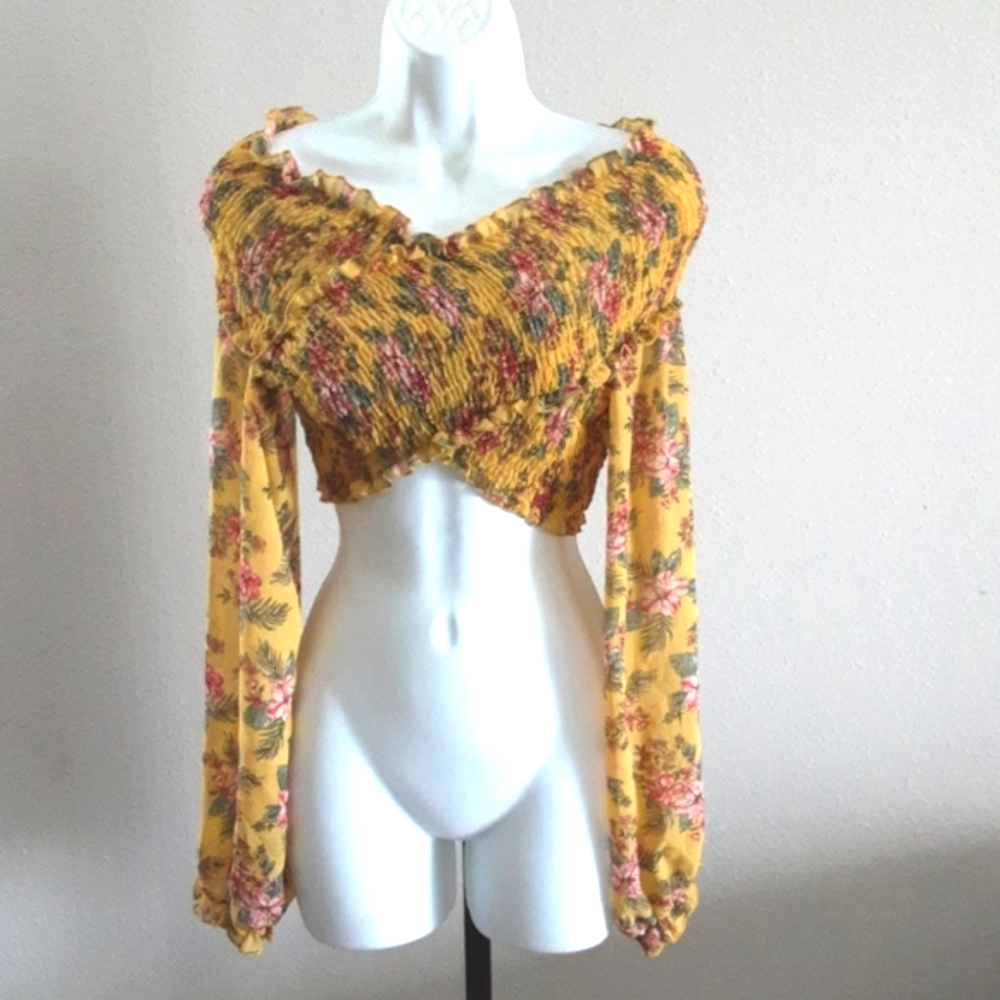 Yellow Crop Top